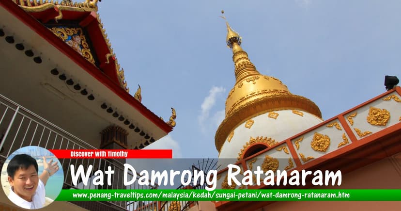Golden stupa at Wat Damrongrattanaram, Sungai Petani, Kedah