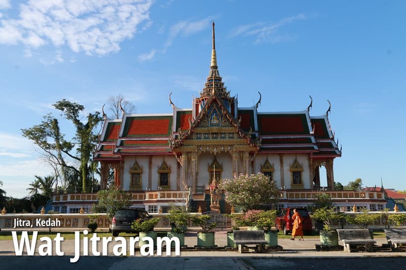 Main temple building of Wat Jitraram, Jitra, Kedah