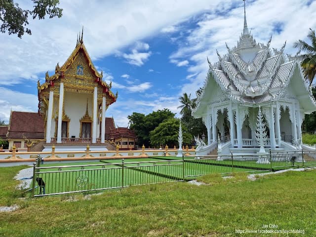 The white pavilion at Wat Lampam, Kampung Lampam, Rambai, Kedah