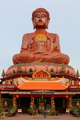 Giant sitting Buddha statue at Wat Machimmaram, Kampung Jubakar, Tumpat, Kelantan