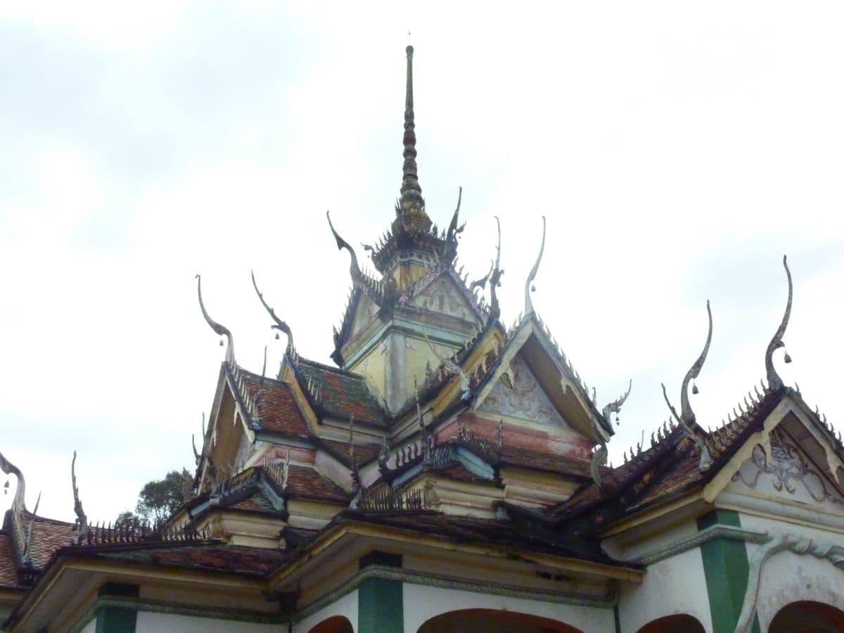 Roof of the main temple building at Wat Uttamaram